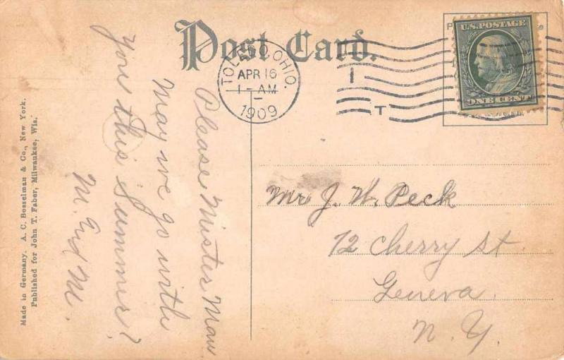 Maumee Bay Sailing Scenic View Antique Postcard J76262