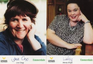 Lisa Clegg Mandy Dingle 2x Emmerdale Printed Signed Photo s