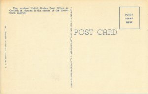 Corinth, Mississippi Post Office,  Linen Postcard Unused