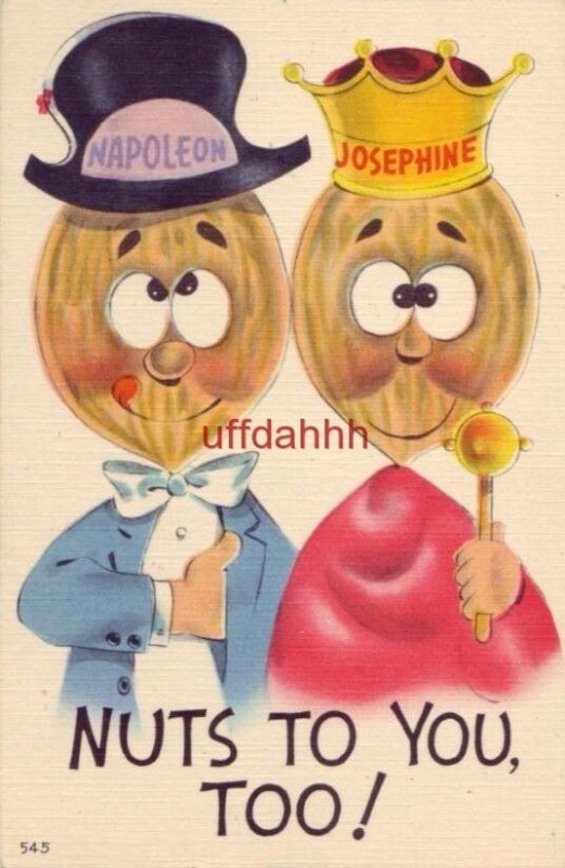 NUTS TO YOU, TOO! peanut characters as Napolean and Josephine Metrocraft