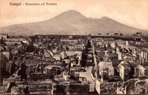 Italy Pompei Panorama col Vesuvio