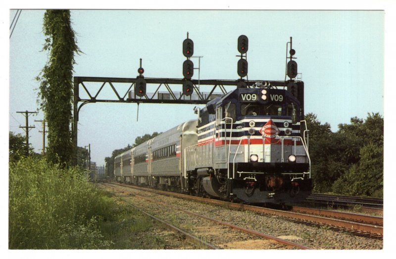 Virginia Railway Express Commuter Train, Crystal City, Virginia, 1992