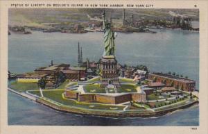 New York City Statue Of Liberty On Bedloe's Island