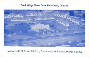 New Castle Delaware Dutch Village Motor Court Vintage Postcard K20249