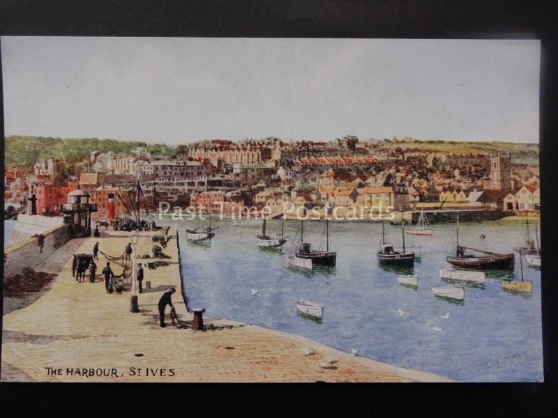 Cornwall ST IVES The Harbour Artist C.T. Howard by J Salmon 4172