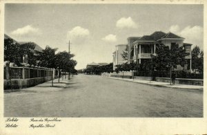 PC CPA ANGOLA / PORTUGAL, LOBITO, RUA DA REPUBLICA, VINTAGE POSTCARD (b13330)