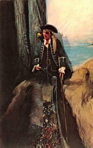 LONG JOHN SILVER San Francisco, CA WAX MUSEUM Pirate c1960s Vintage Postcard