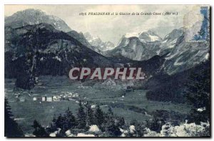 Old Postcard Pralogan and Glacier of the Grande Casse
