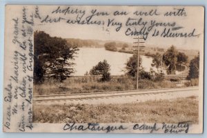 1907 Chatauqua Camp Railroad Middletown Ohio OH RPPC Photo Antique Postcard