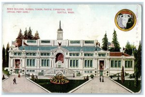1909 Mines Building Alaska Yukon Exposition Seattle Washington WA Postcard