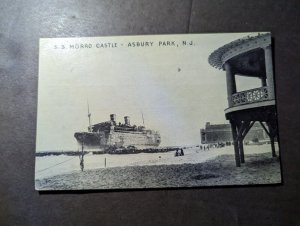 Mint USA Ship RPPC Postcard SS Morro Castle Asbury Park NJ
