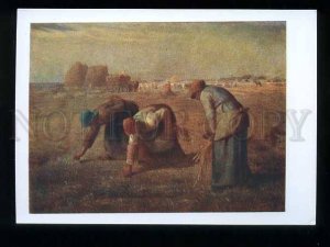 181068 gatherer ears by Millet old postcard