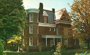 Postcard Gay 90's Mansion Museum Elegant Rooms Private Tours Barnesville Ohio OH