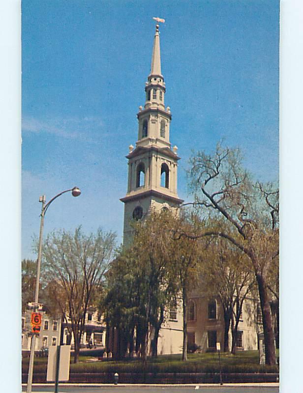 Unused Pre-1980 CHURCH SCENE Providence Rhode Island RI p3927