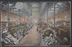 Warwickshire Postcard - Interior Market Hall, Birmingham RS6112