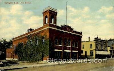 Torrington, Conn., Connecticut, USA Fire Related, Fire Department writing on ...