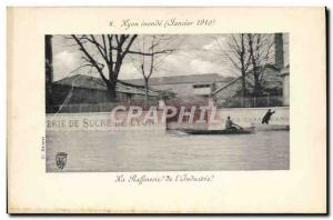 Old Postcard Candy Lyons floods in January 1910 the refinery & # 39industrie ...