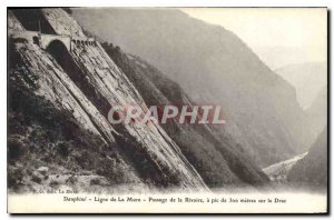 Old Postcard Dauphine line Mure Passage of the Rivoire on the Drac