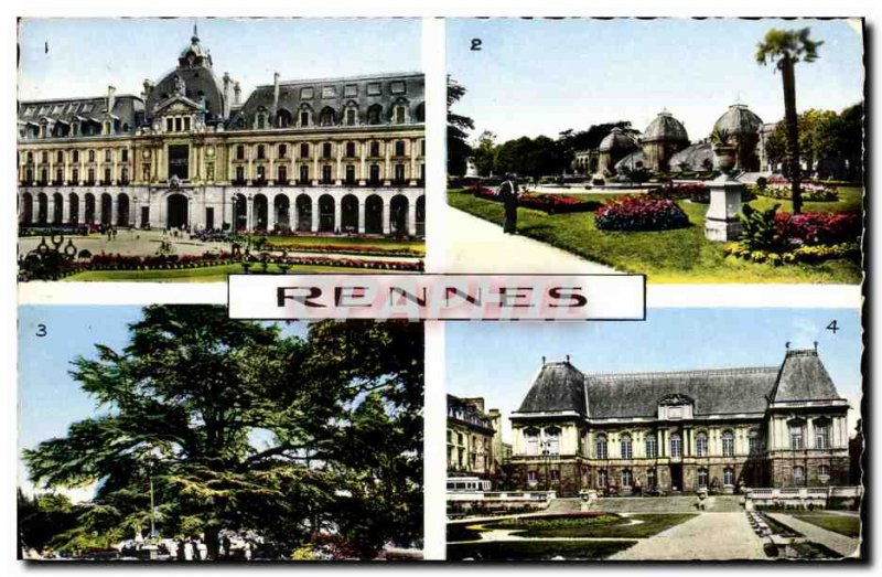 Postcard Modern Rennes Palace Trade English Garden Tabor Cedre Courthouse