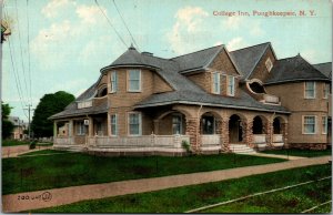 Vtg 1910s College Inn Poughkeepsie New York NY Postcard