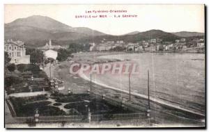 Old Postcard The Pyrenees Orientales Banyuls sur Mer Vue Generale