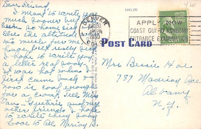 Carnegie Library Denver CO USA Postcard