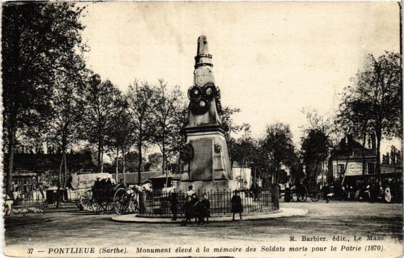CPA PONTLIEUe - Monument eleve a la memoire des Soldats morts pour (391044)