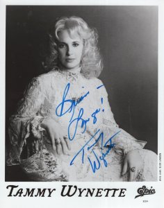 Tammy Wynette Vintage Official Large 10x8 Hand Signed Photo