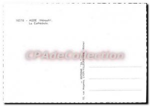 Postcard Modern Agde Cathedral