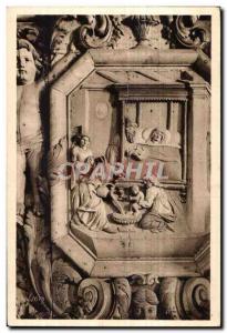 Old Postcard Lampaul (Finistere) The Nativity of the Virgin (altarpiece of th...