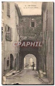 Postcard Ancient Roman triumphal arch Die
