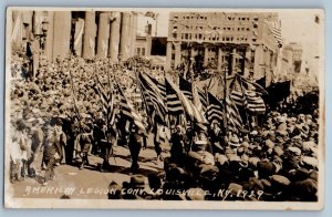 1929 American Legion Convention Louisville Kentucky KY RPPC Photo Postcard