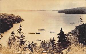 Boothbay Harbor ME Liniken Bay Boats RPPC