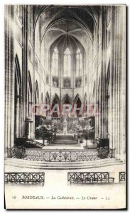 Old Postcard Bordeaux The Cathedral Choir