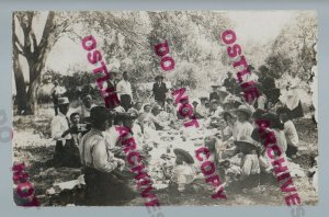 Hardingrove SOUTH DAKOTA RPPC 1909 TOWN PICNIC nr Philip DPO GHOST TOWN SD