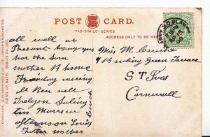 Genealogy Postcard - Family History - Couch - St Ives - Cornwall  Y650