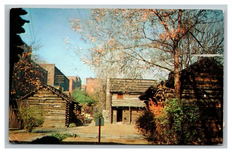 Vintage 1960's Postcard Fort Nashborough First Settlement Nashville Tennessee