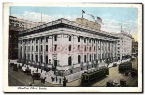 Postcard Old Post Office Seattle Streetcar