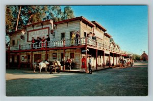 Buena Park CA-California, Knotts Berry Farms, Ghost Town, Saloon Chrome Postcard 