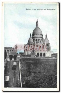 Postcard Old Paris Basilica of Montmartre