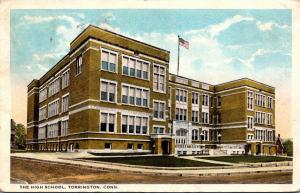 High School Torrington Connecticut 1923 Curteich