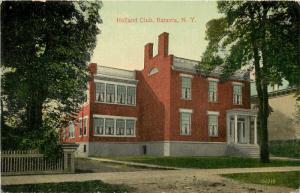 c1910 Printed Postcard; Holland Club, Batavia NY Genesee County unposted