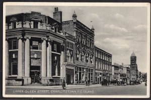 PEI Prince Edward Island CHARLOTTETOWN Upper Queen Street by Carter & Co. - WB