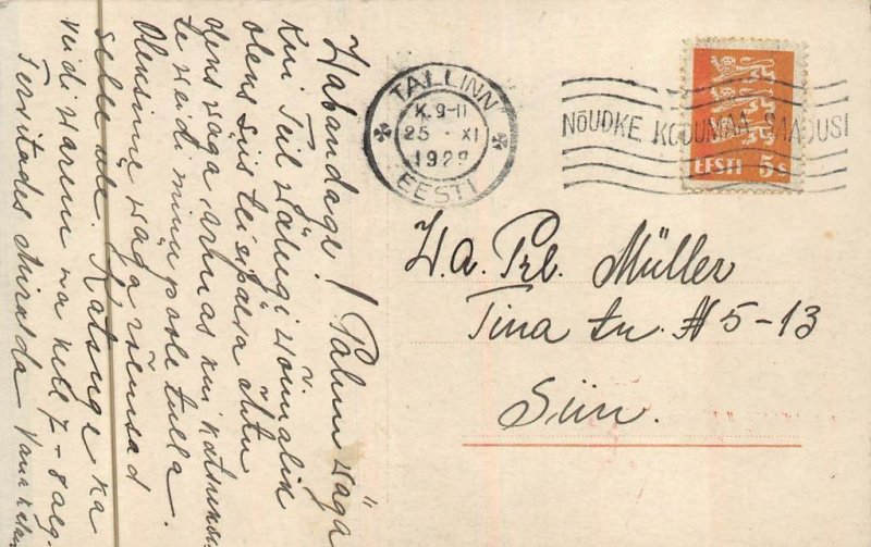 RPPC ACTOR OSSI OSWALDA VERLAG 1734/2 TALLINN ESTONIA PHOTO POSTCARD 1929