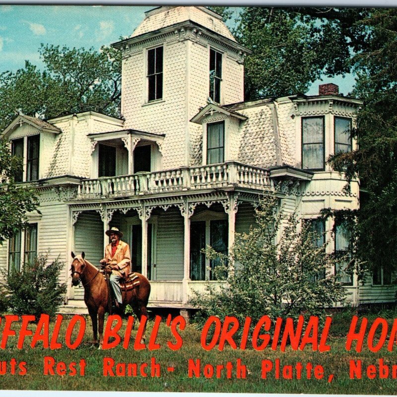 c1970s North Platte, NE Greetings from Buffalo Bill's Victorian House Home A306