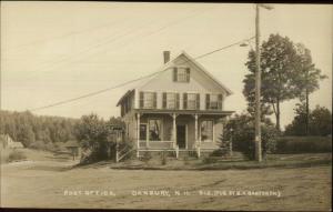 Danbury NH Post Office c1915 Real Photo Postcard