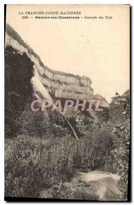 Postcard Old Franche Comte Baume les Messieurs Illustree Cascade Tuffs