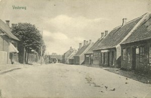 denmark, VESTERVIG, Street Scene (1910s) Postcard