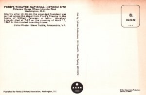 Petersen House,Ford Theatre Historic Site,Washington,DC BIN