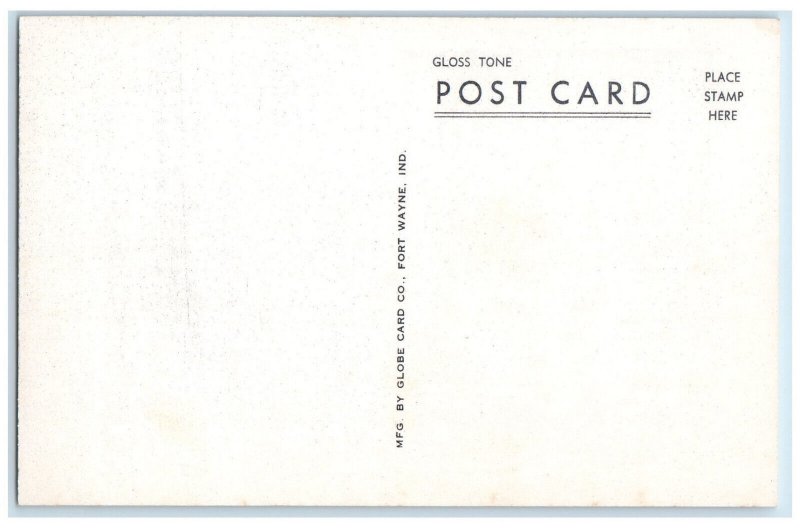 c1940's St. Lawrence Catholic Church Muncie Indiana IN Gloss Tone Postcard 